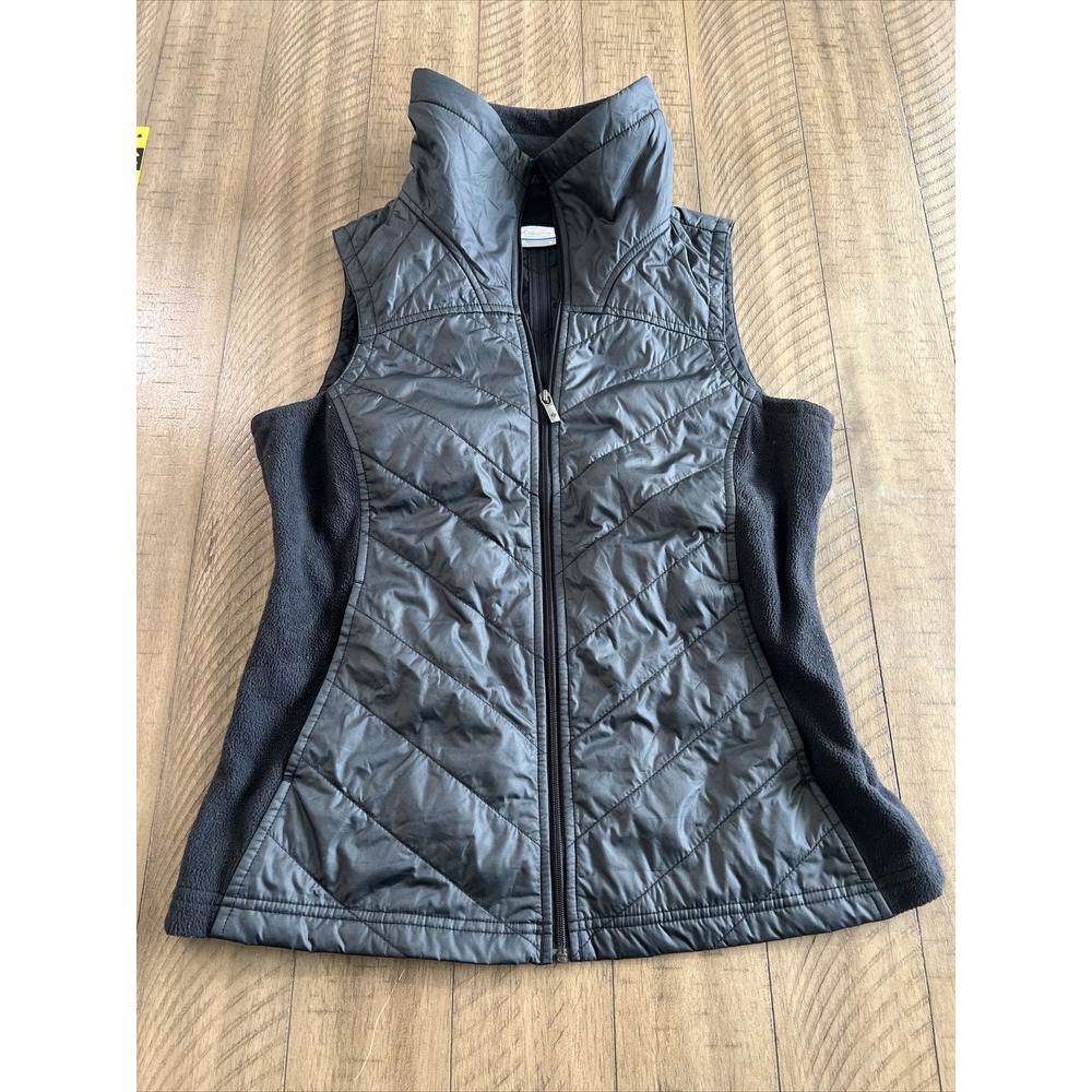 Columbia Mix It Around Vest Women's SZ Small Black Outdoor‎ Casual Full Zip
